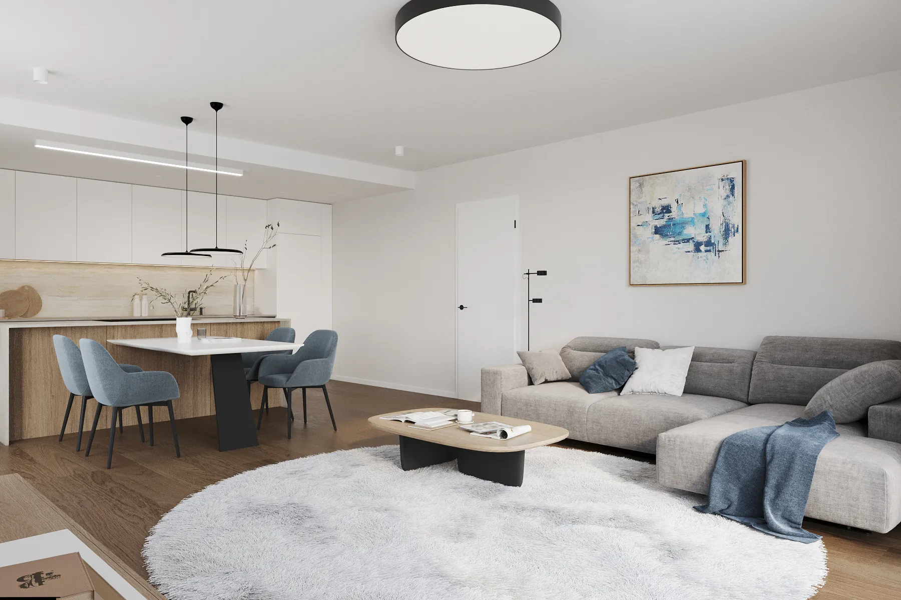 Byt č. 2 · RD7 – vizualizace