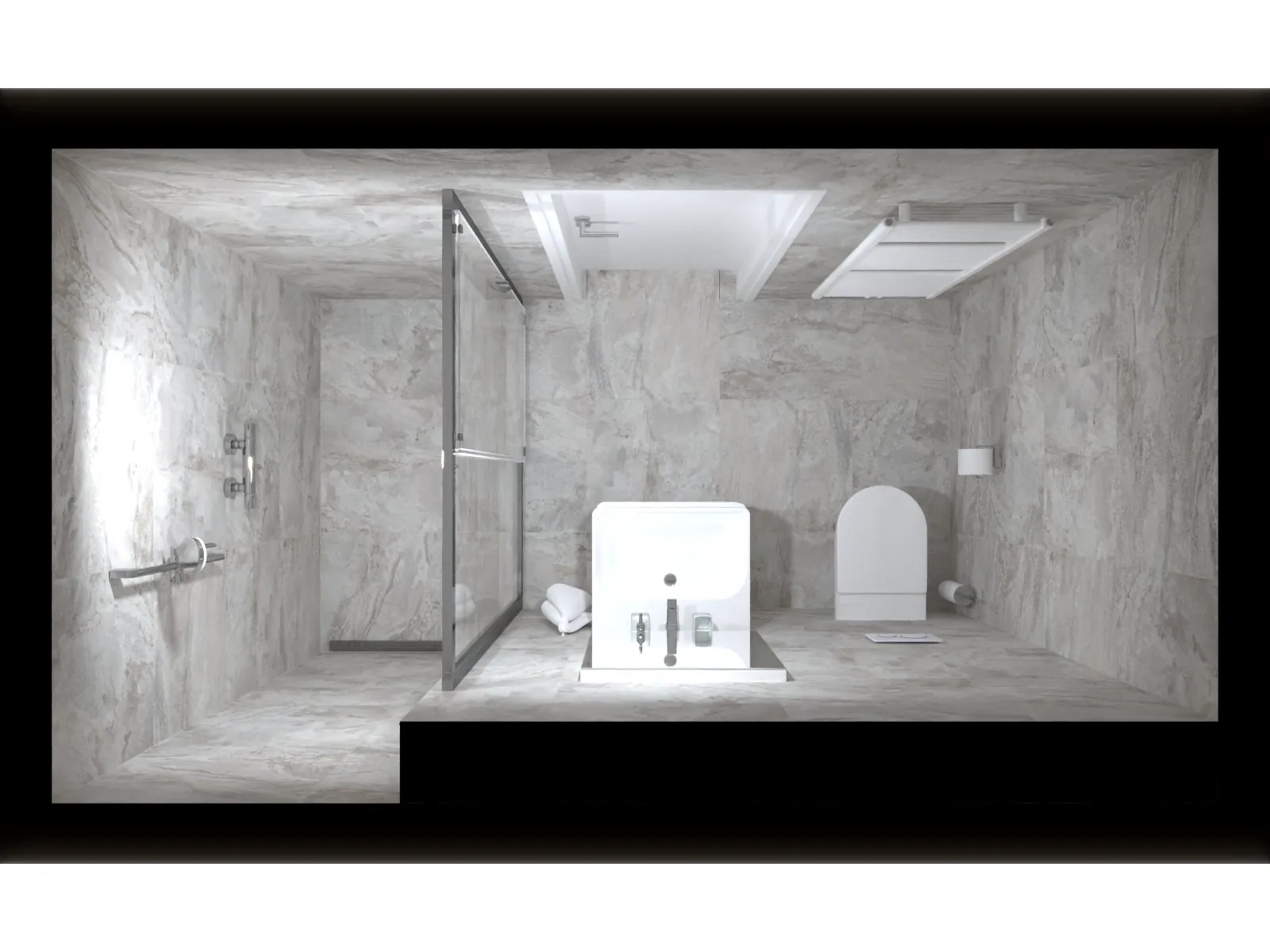 Prémiová koupelna s volně stojící vanou